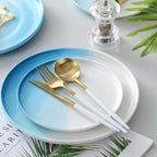 Ombre Snack Plate Blue