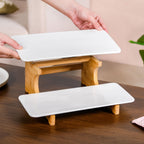 2 Tier Ceramic Dessert Platter