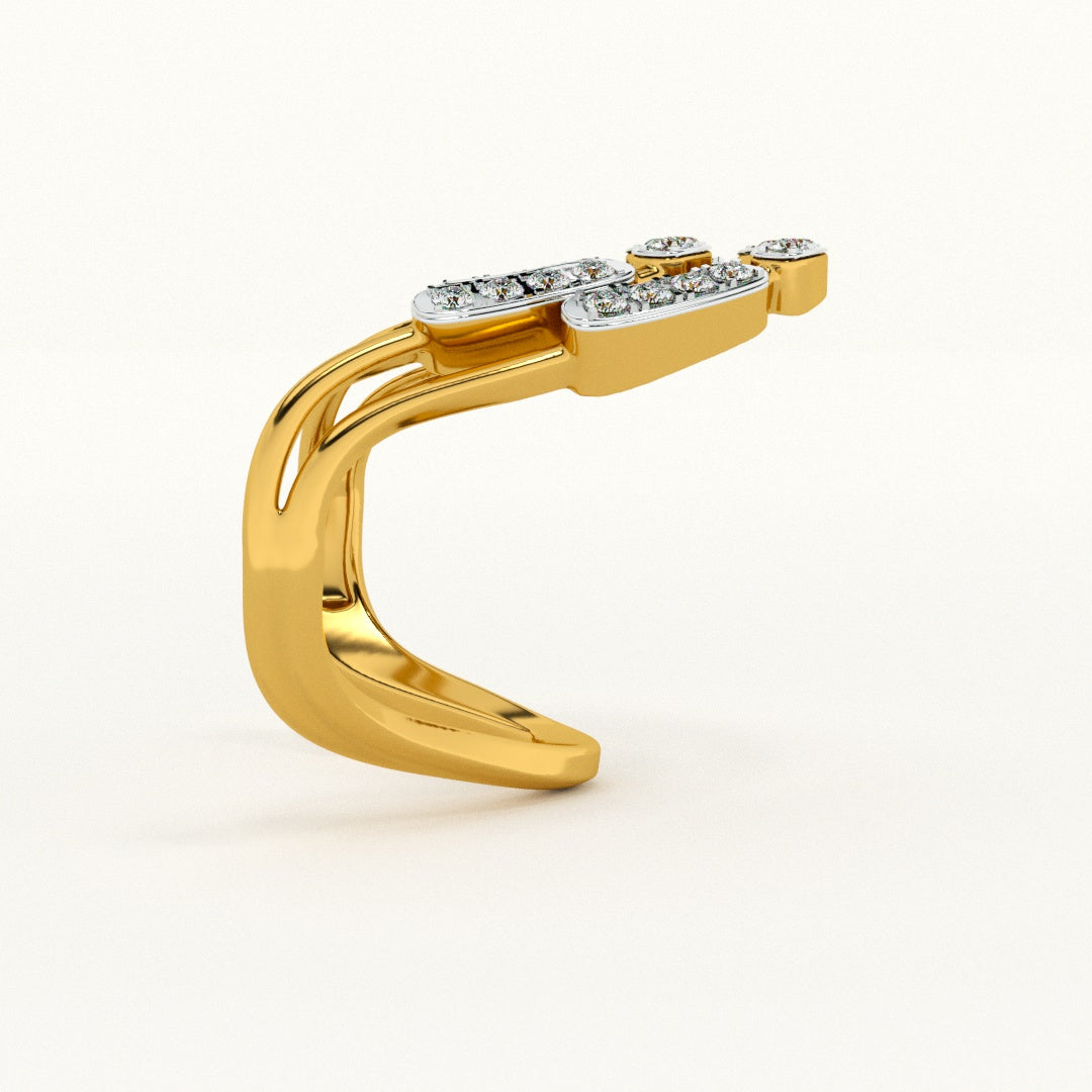 Brilliance 9KT Gold Lab Grown Diamond Ring