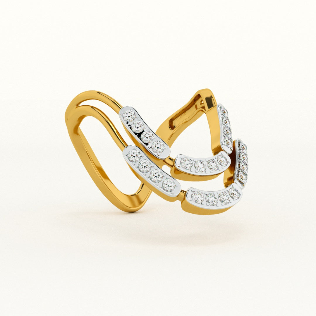 Brilliance 9KT Gold Lab Grown Diamond Ring