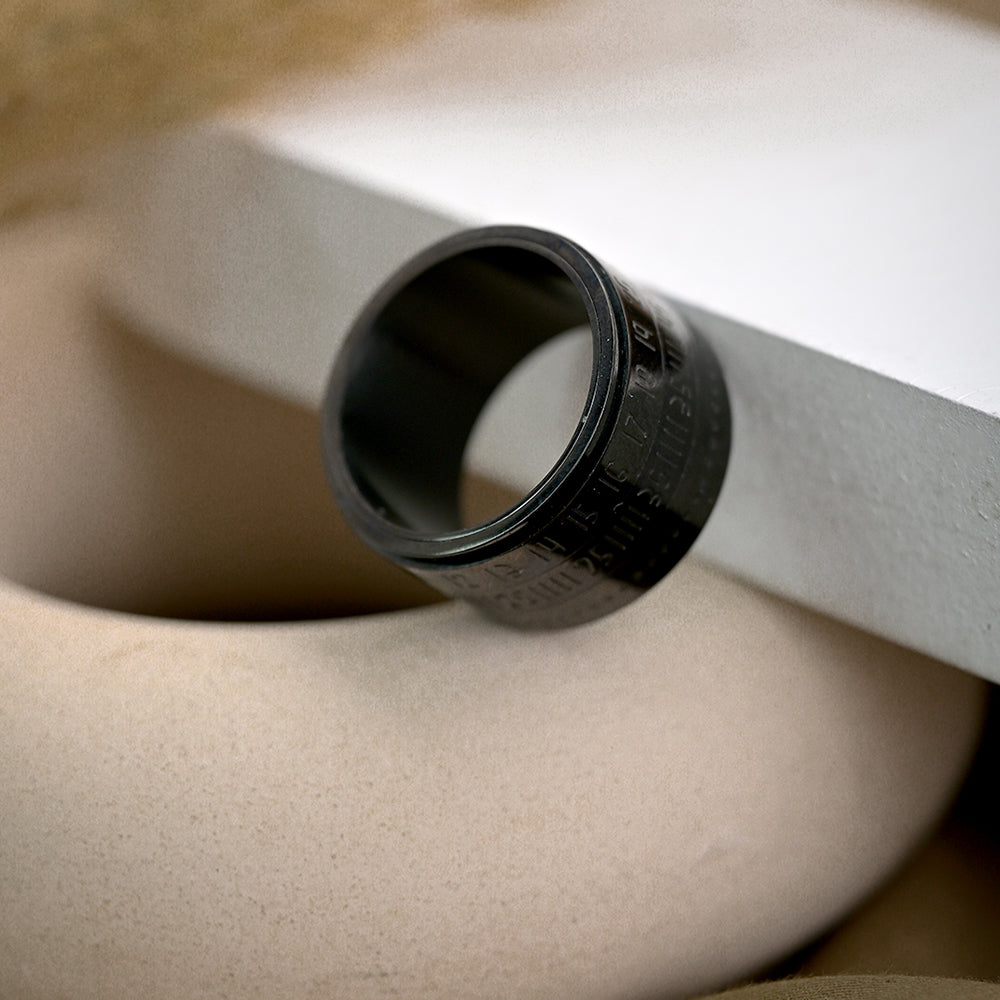 Arabic Numerals Punk Men's Ring