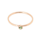 Cute Birthstone Ring | 18k Rose Gold Plated