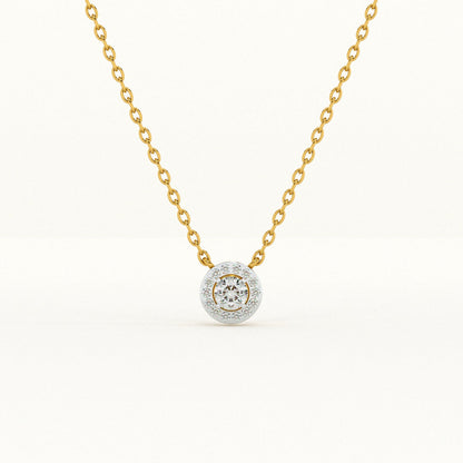 0.37 Carat Aurelian Bloom 9KT Gold Lab Grown Diamond Necklace
