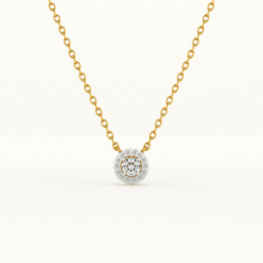 0.37 Carat Aurelian Bloom 9KT Gold Lab Grown Diamond Necklace