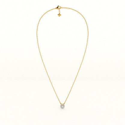 0.37 Carat Aurelian Bloom 9KT Gold Lab Grown Diamond Necklace