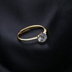 Celestial Solitaire Diamond Ring | 18K Gold Vermeil