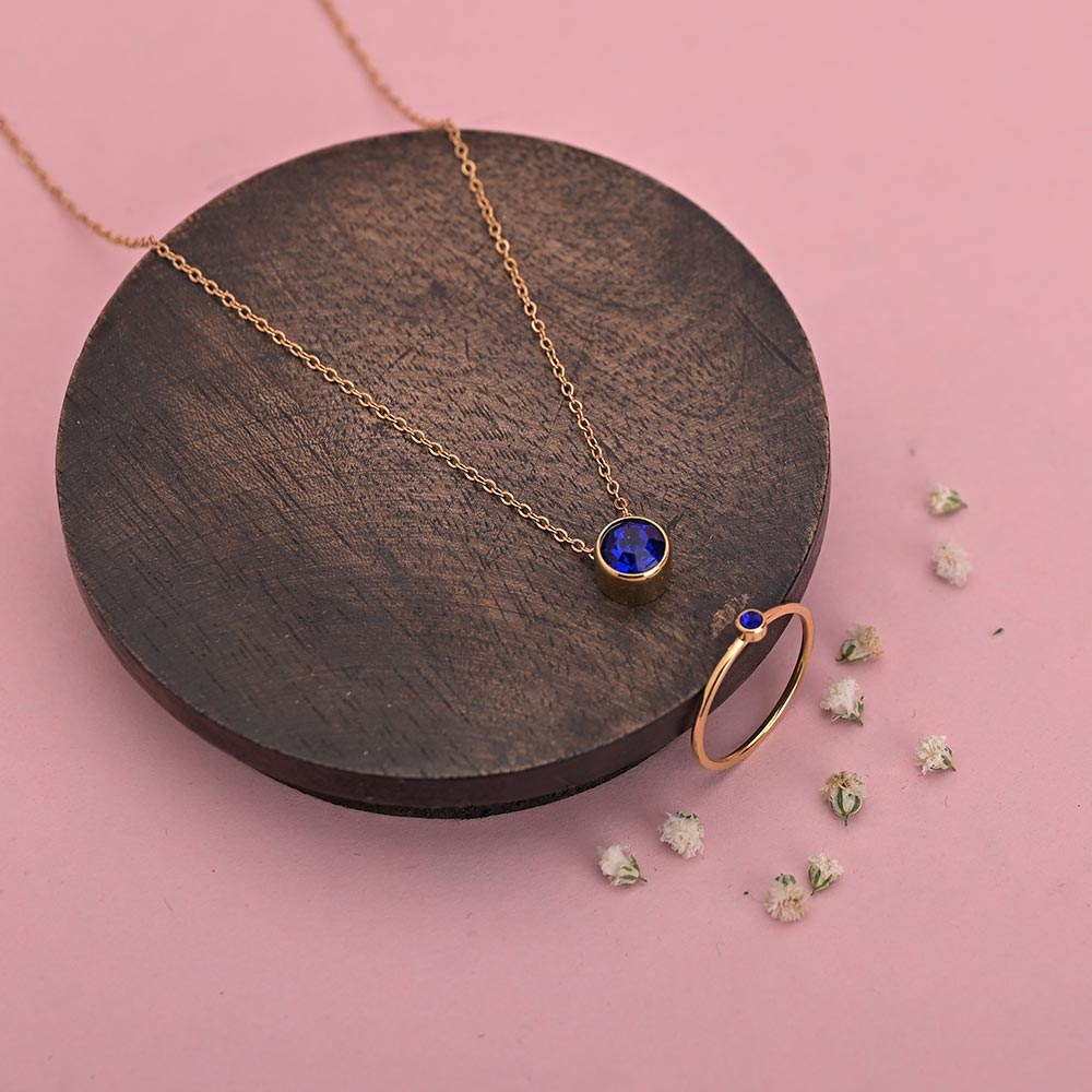 Birthstone Set |18K Rose Gold Plated