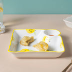 Pear Bear Section Plate Yellow