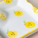 Pear Bear Section Plate Yellow