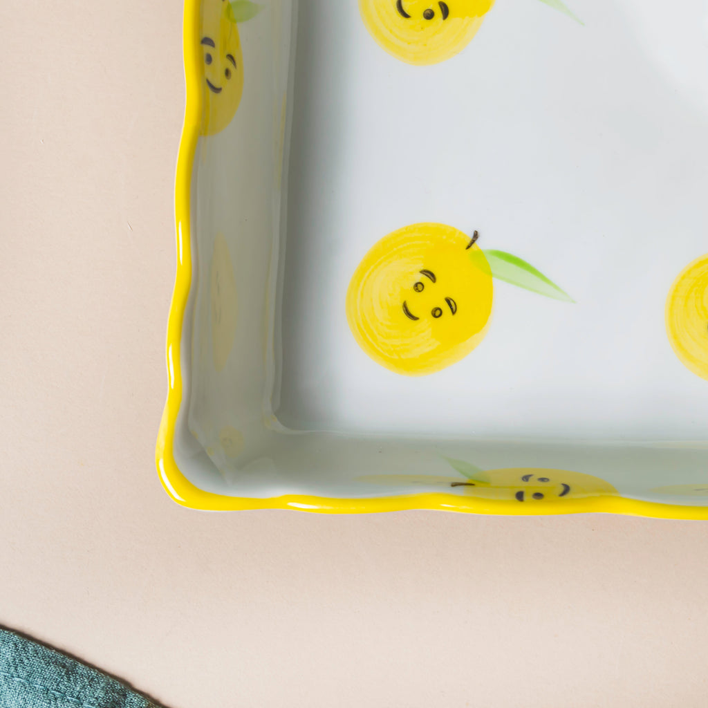 Pear Bear Section Plate Yellow