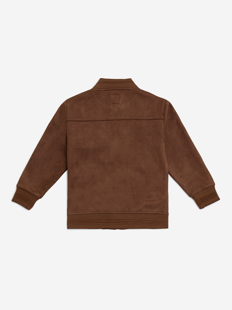 HOP Kids Brown Suede Jacket