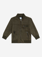 HOP Kids Olive Suede Jacket