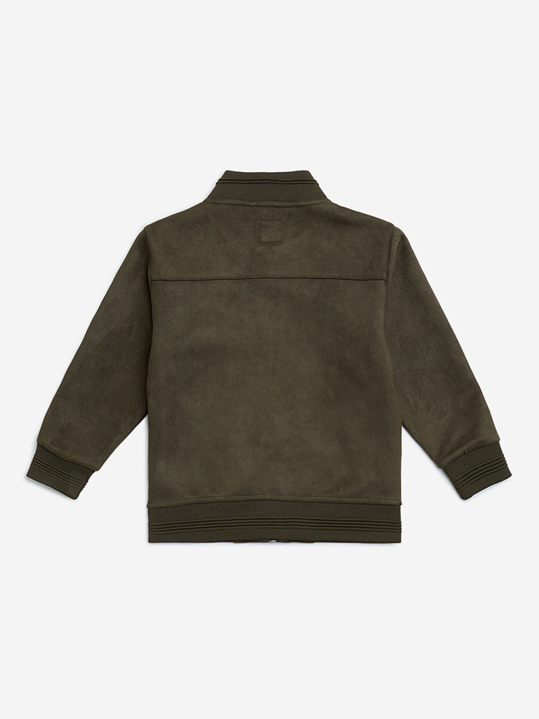 HOP Kids Olive Suede Jacket