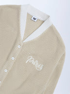 Y&F Kids Beige Knit-Textured Sweater