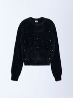 Y&F Kids Black Pearlescent Sweater