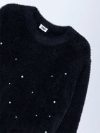 Y&F Kids Black Pearlescent Sweater