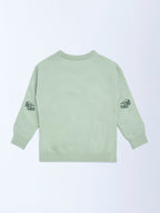 HOP Kids Sage Vehicle Embroidered Sweater
