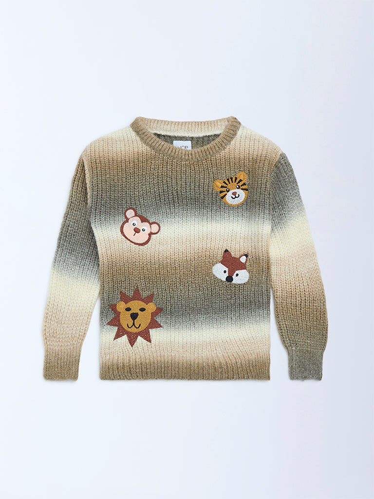 HOP Kids Brown Ombre Sweater