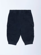 HOP Baby Black Mid-Rise Cotton-Blend Joggers