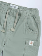 HOP Baby Sage Mid-Rise Cotton-Blend Joggers