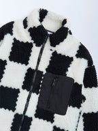 Y&F Kids Black and White Fleece Jacket
