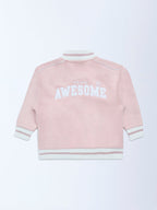 HOP Kids Pink Typographic Jacket