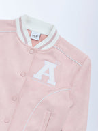 HOP Kids Pink Typographic Jacket