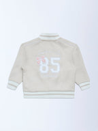 HOP Kids Beige Bow Design Jacket