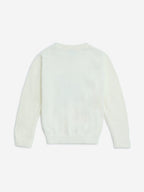 HOP Kids White Teddy Design Sweater