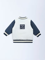 HOP Baby White Embossed Jacket