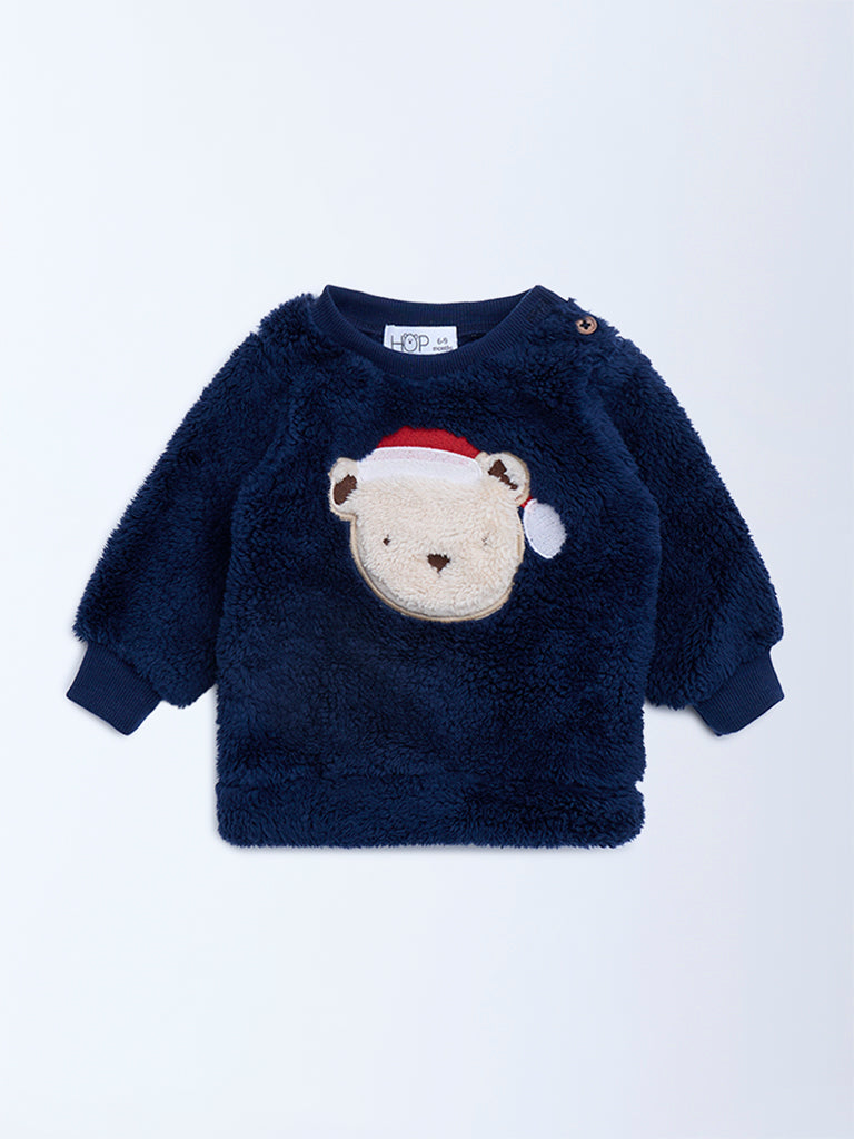 HOP Baby Navy Fleece Sweater