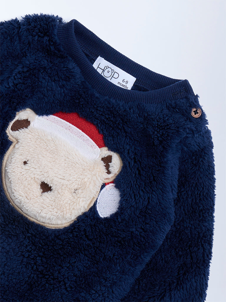 HOP Baby Navy Fleece Sweater