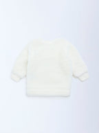 HOP Baby White Christmas-Inspired Fur Sweater