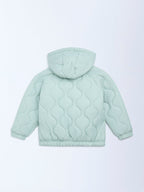 HOP Kids Sage Quilted Hooded Jacket