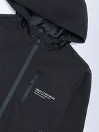 Y&F Kids Black Text Design Hooded Jacket