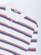 Y&F Kids White Striped Sweater