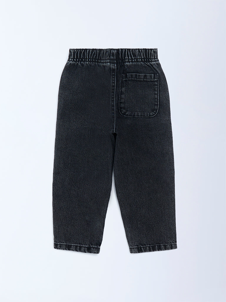 HOP Kids Charcoal Mid-Rise Jeans