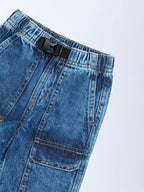 HOP Kids Blue Faded Mid-Rise Jeans