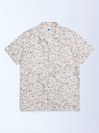 Y&F Kids Beige Map-Inspired Shirt