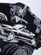 Y&F Kids Black Printed Shirt