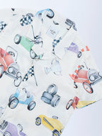 HOP Kids Off-White Printed Shirt