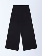 Utsa Kids Black Cotton-Blend Ethnic Pants - (8-14yrs)