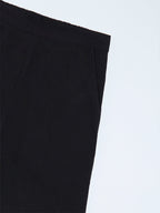 Utsa Kids Black Cotton-Blend Ethnic Pants - (8-14yrs)