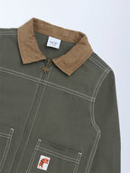 HOP Kids Olive Solid Cotton Jacket