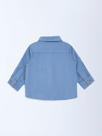 HOP Baby Dusty Blue Corduroy Cotton Shirt