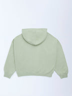 Y&F Kids Sage Printed Cotton-Blend Hoodie