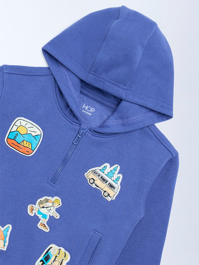 HOP Kids Lavender Cotton-Blend Hoodie