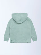 HOP Kids Sage Typographic Cotton-Blend Hoodie
