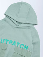 HOP Kids Sage Typographic Cotton-Blend Hoodie