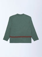 HOP Kids Green Printed Cotton T-Shirt